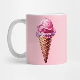 Raspberry Sorbet Sweet Ice Cream Cone Mug